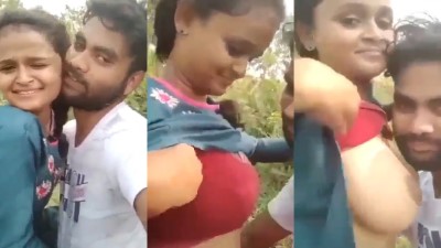 Trichy Young Having Outdoor Boobs Sex Bf